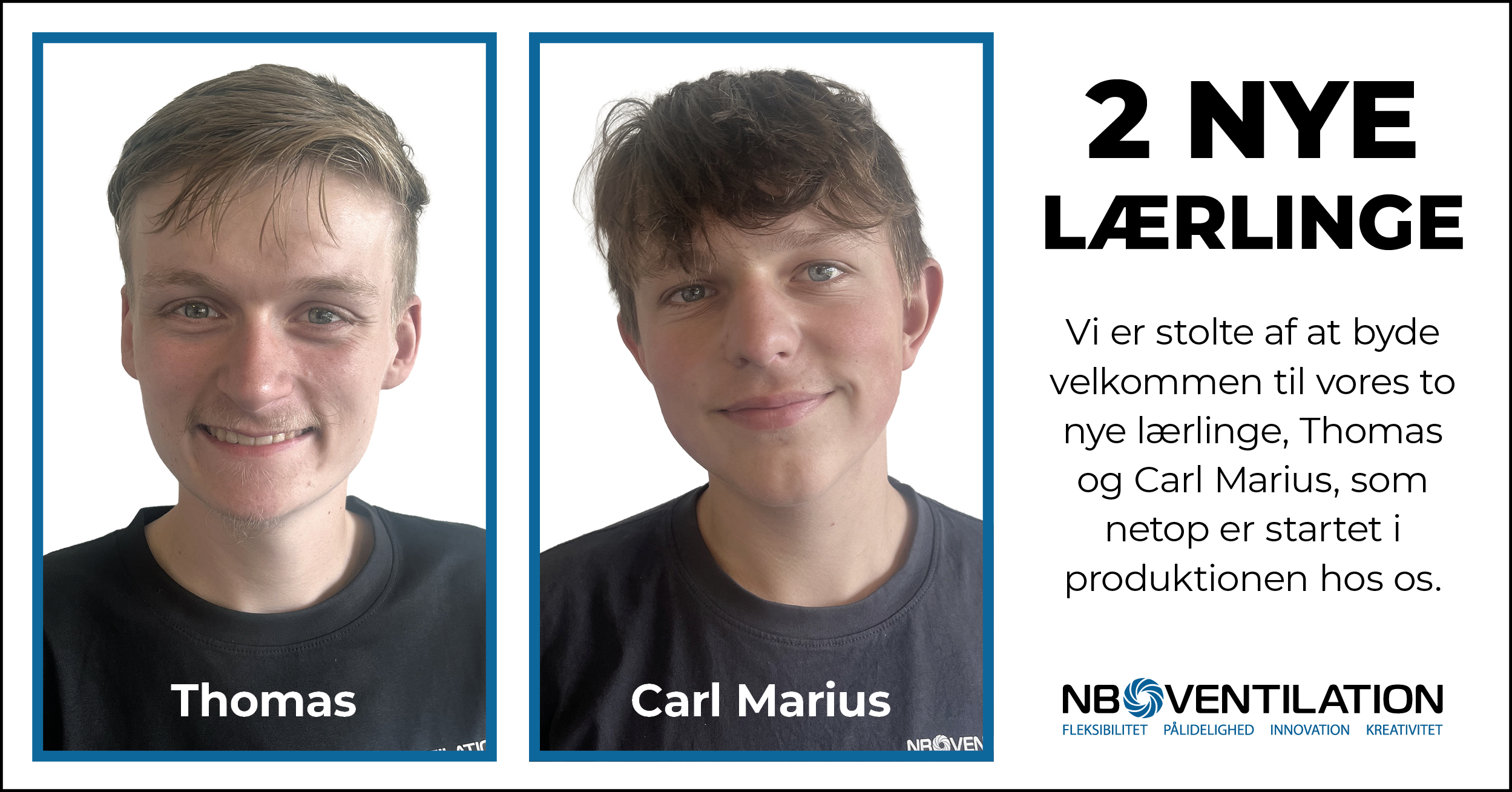 14.08.25 - 2 nye lærlinge
